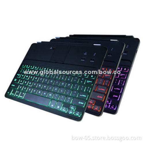 Wireless Bluetooth Backlit Keyboard for iPad 2/3/4, 800mA Capacity